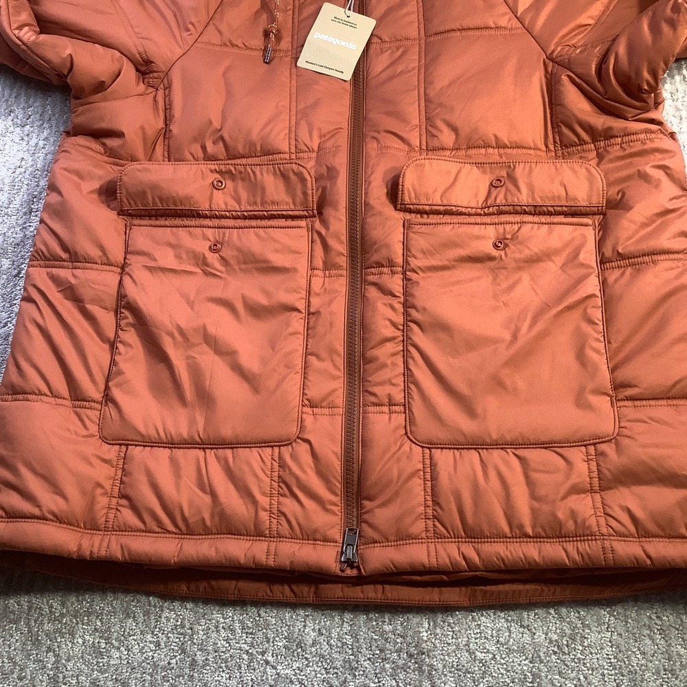 Patagonia Womens Lost Canyon Hoody Burnished Red Quilted Jacket‎ Size Medium NWT - Picture 11 of 15